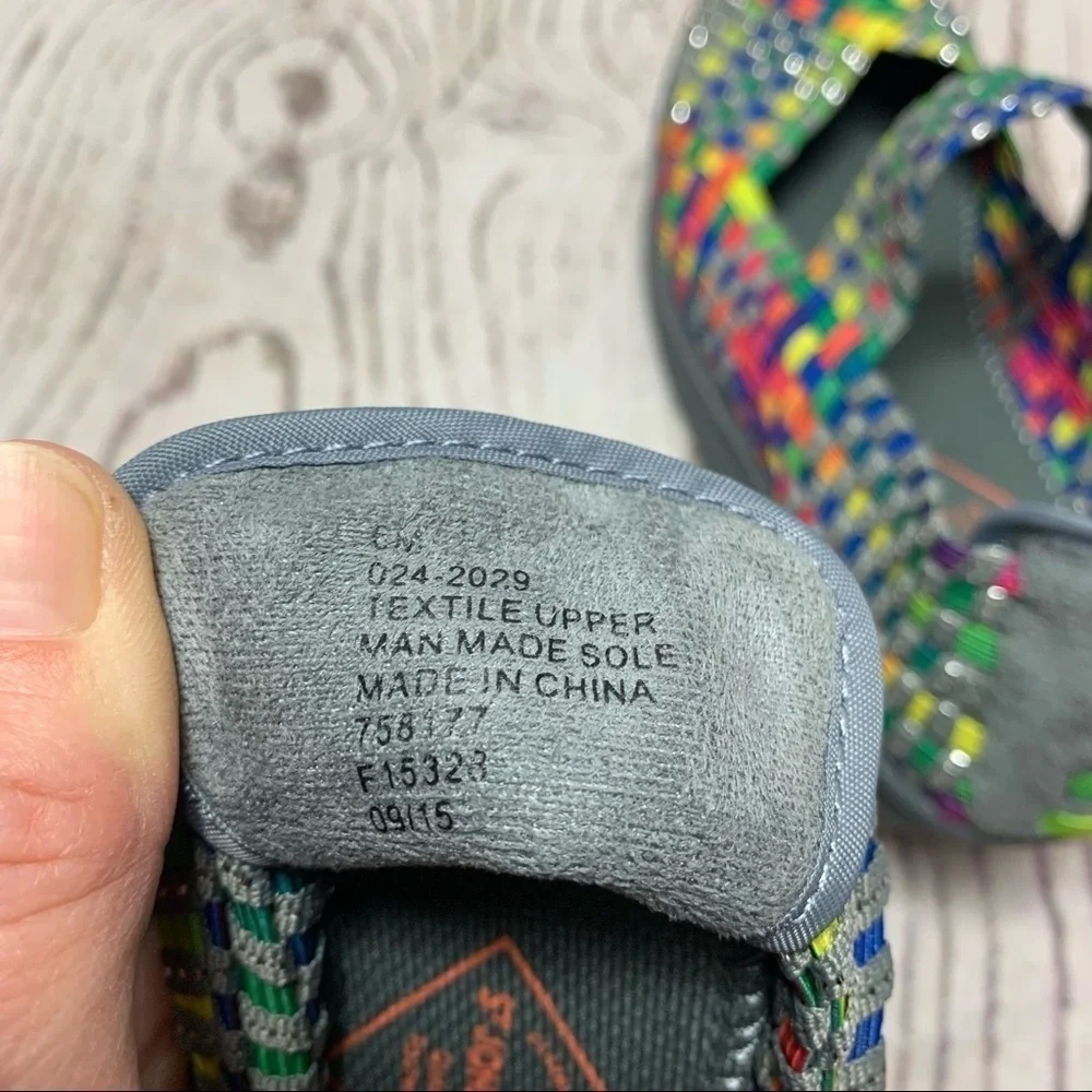 St. John’s Bay Woven Karma Rainbow Wedge Mary Jane
